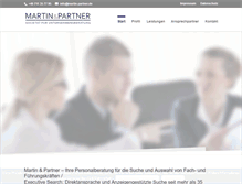 Tablet Screenshot of martin-partner.de